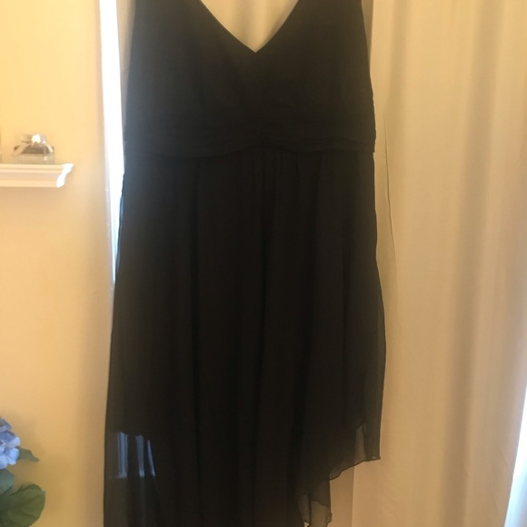 Asymmetrical Black Formal Dress - Picture 4 of 4